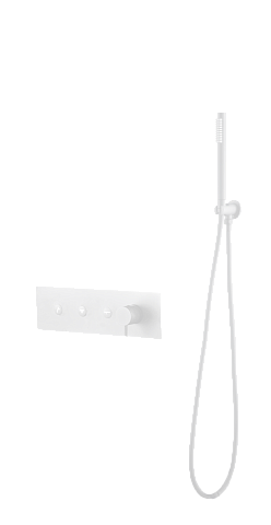 Смеситель Boheme FUSION с ручным душем Matt White 130-SYS-MW