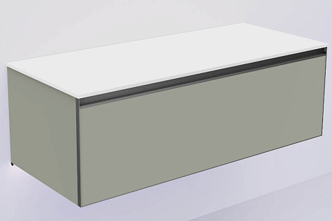 Armadi Art QUATRO 1 120CM тумба LUNA профиль ANTHRACITE + внутр. подсв. 790-M1-120-L-A-LED
