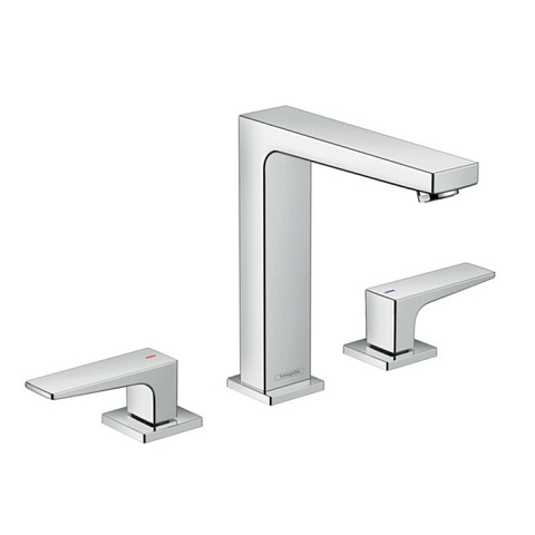 Hansgrohe HG Metropol Смеситель для раковины 160, на 3 отв, с донным клапаном, излив 152мм, цвет: хром, 32515000