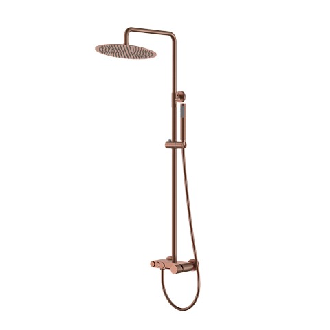 Стойка для душа Boheme STICK BRUSHED BRONZE SPIRALE 128-BRB.4