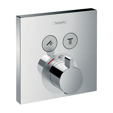 Термостат Hansgrohe ShowerSelect с двумя запорными вентилями, СМ 15763000