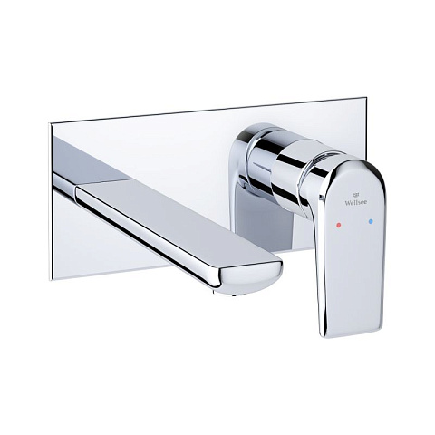 Смеситель для раковины настенный Wellsee ICON! for life 182311001 хром