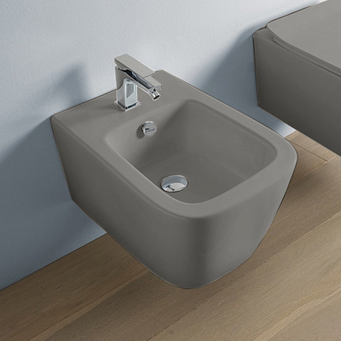 Artceram A16 Биде подвесное 52,5х36см, 1 отв под смеситель, цвет: grigio oliva, ASB001 15 00