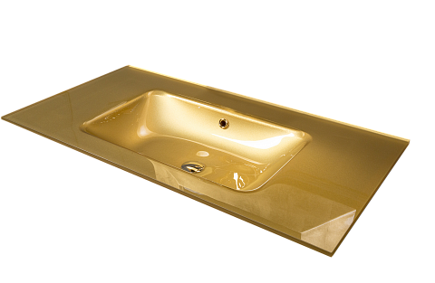 Столешница стекло 80см моноблок ЗОЛОТО Boheme 852-080-G