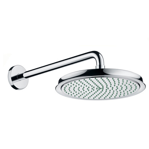 Hansgrohe HG Raindance Classic Air Верхний душ 1jet (RainAir), d240мм, с настенным держателем 390 мм, шарнирное соединение, G1/2, цвет: хром, 27424000