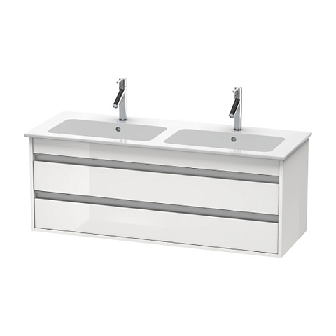 Duravit Ketho База под раковину ,для 233613 2 выдв.ящика,480x1270x475мм, цвет белый глянцевый, KT643202222
