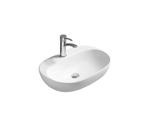 Раковина керамическая (накладная/подвесная) SantiLine SL-1024
