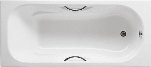Ванна чугунная Roca Malibu 2310G000R 160x75 с отверстиями для ручек