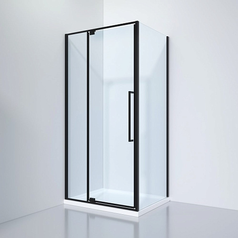 Душевое ограждение Black&White S818 BC (1000х800х1950)