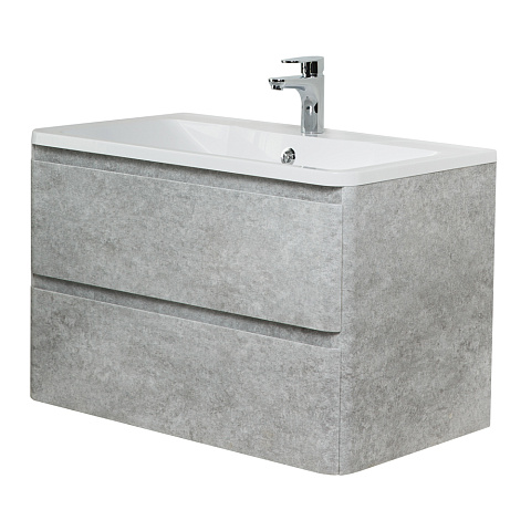 Тумба под раковину BelBagno Albano 80 см, Cemento Verona Grigio
