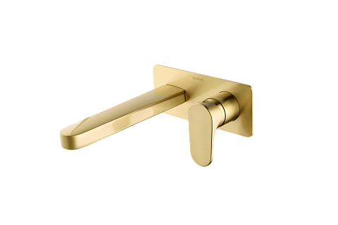 Смеситель для умывальника из стены Boheme SPECTRE Matt Gold 455-MG