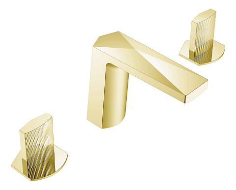 Смеситель врезной на 3отв. Boheme VENTURO Matt Gold, ручка TOUCH 150-MG-TOUCH