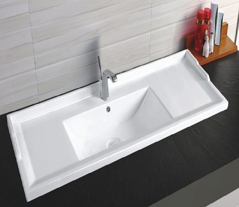 Раковина встраиваемая CeramaLux 840-120 1215×470 мм, белый