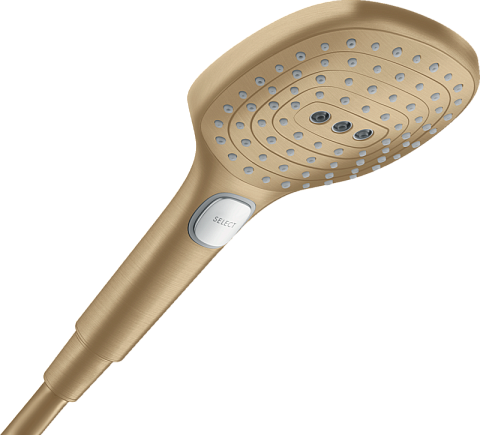 Ручной душ Hansgrohe Raindance Select E 120 3jet, шлифованная бронза 26520140