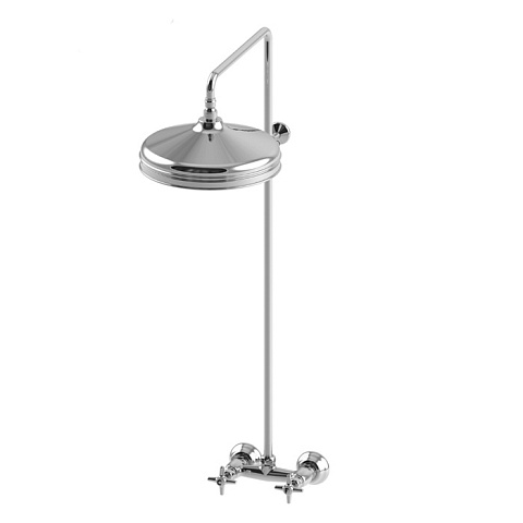 Stella Italica Душевой комплект 3283/301/314A-300: смеситель, штанга+верхний душ 300мм, цвет: хром, IT 02413 CR00