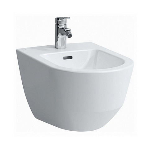 Laufen Pro Биде подвесное 53x36см, с 1 отв. под смеситель, без боковых отверстий для подвода воды, цвет: белый (со склада продаем с унитазом PRO!), 8.3095.2.000.302.1