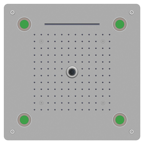 Верхний душ RGW SP-73(LED) Квадрат/Хром 50x50/Дождь, водопад, туман, возд.пузырьки
