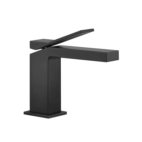 Gessi Rettangolo K Смеситель для раковины на 1 отверстие, цвет: черный, 53002#299