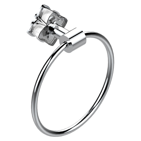 THG PETALE DE CRISTAL CLAIR Полотенцедержатель-кольцо, цвет хром, U6A-A02-504N