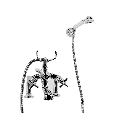 Stella Italica Смеситель на борт ванны на 2 отверстия 3274RG305/6 с ручным душем, цвет: хром, IT 02205 CR00