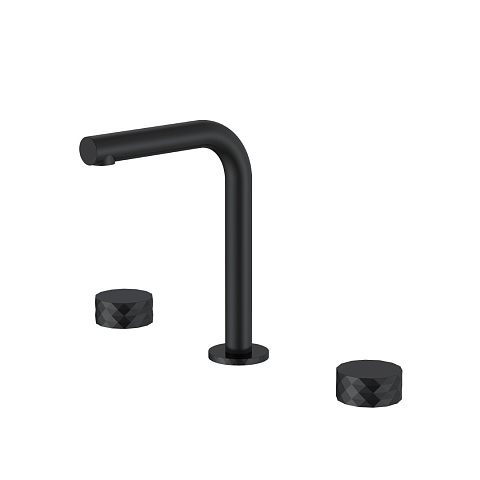 Смеситель на столешницу Boheme STICK DIAMOND на 3 отв. BLACK 152-B.1