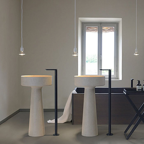 Agape Bjhon Напольная раковина 47х47х90 см мрамор Carrara, цвет: белый, ACER1081MMC *0