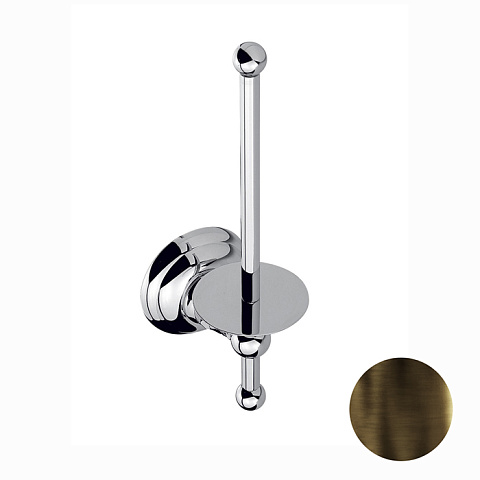 Nicolazzi Accessori Бумагодержатель вертикальный, цвет: тёмная бронза, 1497DB