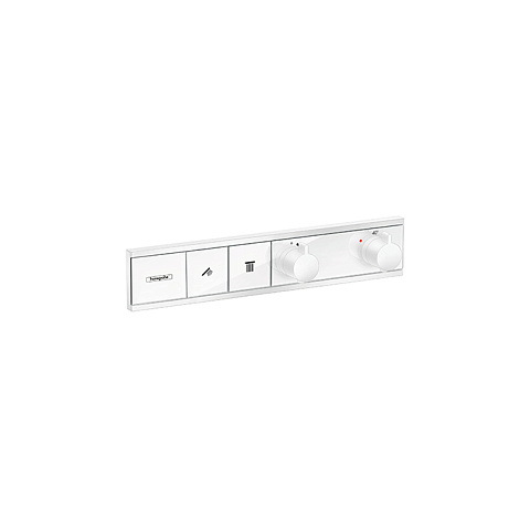 Hansgrohe HG RainSelect Встраиваемый термостат для душа, 2 источника (внешняя часть), цвет: белый матовый, 15380700