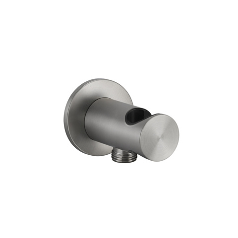 GESSI 316 Держатель для душевой лейки с выводом воды на 1/2", цвет: steel brushed, 54161#239