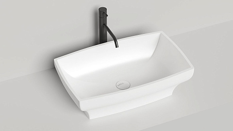 Раковина накладная Salini Gloria 1102204M S-Stone, 60x38 см, матовая поверхность