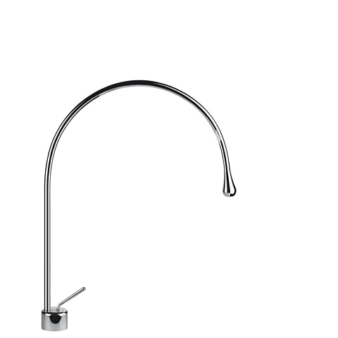 Gessi Goccia Смеситель для раковины на 1 отверстие, излив 387мм R=197, цвет: хром, 33603#031