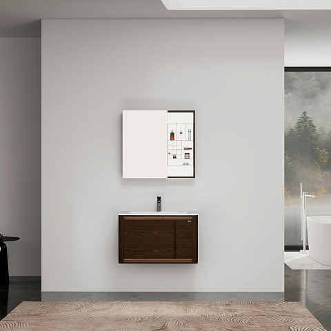 Тумба Black&White U929.800 B161,Unihopper,Sintered Stone столешница/LED light (800x520x492)