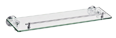 Полка стекло CeramaLux Bianco 52011, хром