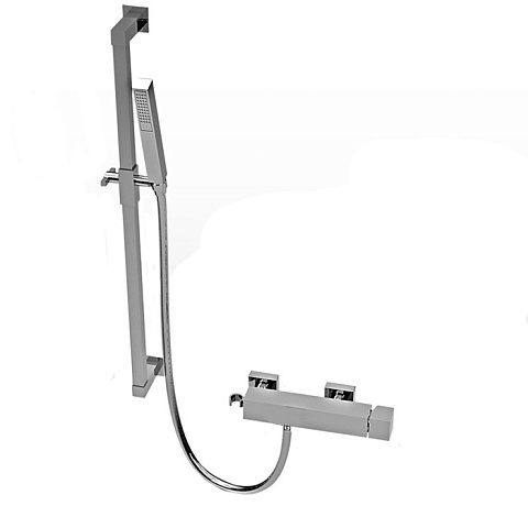 Stella Bamboo Quadro Душевой комплект 3283AC/302-6: смеситель, штанга+ручной душ, цвет: хром, BQ 02420 CR00
