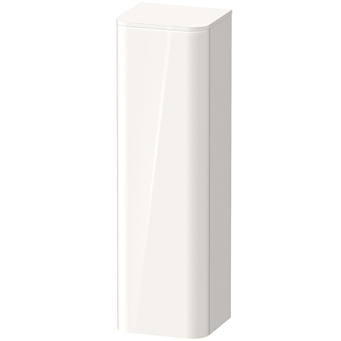 Duravit Happy D.2 Plus Пенал подвесной 1336x400x360мм DX, 1 дверь, 3 стекл. полки, с декор. топом 16x403x364мм, белый глянц.(СПЕЦЦЕНА с нашего склада), HP1261R2222 + топ HP030002222
