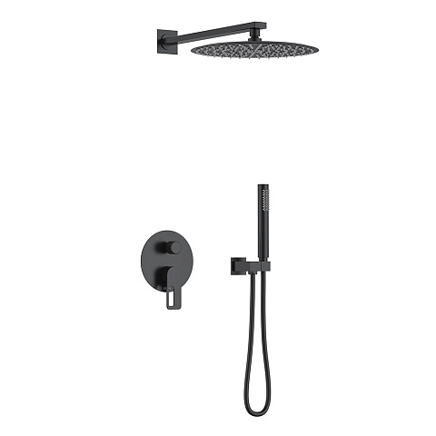Душевая система Black&White Gravity GL-9105-MB, чёрный матовый