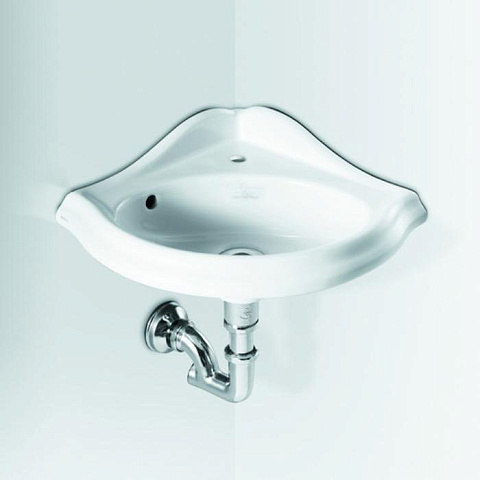 Раковина 34х34 см, 1 отв., цвет: белый Simas
