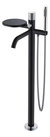 Смеситель Boheme STICK напольный BLACK TOUCH CHROME 129-BCR.2