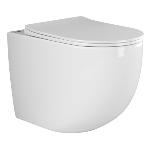 Унитаз приставной Ceramica Nova Mia CN1810 с микролифтом, безободковый