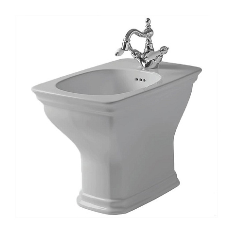 Artceram CIVITAS Биде напольное 36x54 cм, 1 отверстие, цвет: серый, CIB002 34 00