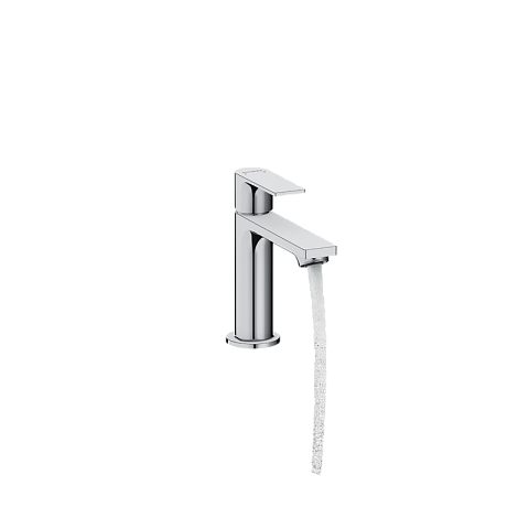 Смеситель Hansgrohe Rebris E для раковины 110, однорычажный, со сливным гарнитуром, хром 72557000