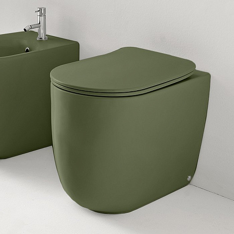 Унитаз безободковый пристенный Kerasan Nolita 531811, 55x35 см