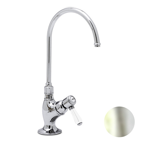 Nicolazzi Cucina Смеситель для раковины на 1 отверстие, цвет: никель полированный, ручка Mini P. M. Blanc, 1635NS12