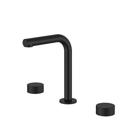 Смеситель на столешницу Boheme STICK SPIRALE на 3 отв. BLACK 152-B.4