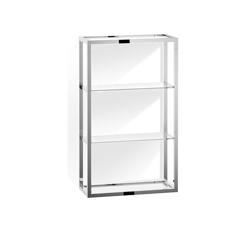 Decor Walther ET 6 Шкафчик открытый 35x15x60см, стекло прозрачное, цвет: хром, 0702801