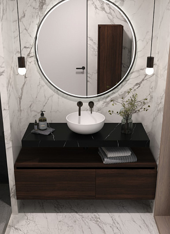 Столешница прямая Boheme FLAT NERO MARQUINA 1010*460*70 869-100-NM
