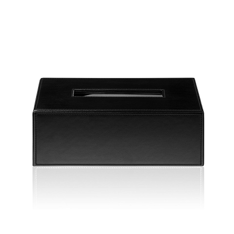 Decor Walther Brownie KB40 Диспенсер для салфеток 24x12x8см, цвет: черная кожа, 0839960