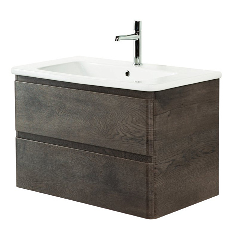 Тумба под раковину BelBagno Albano-Cer 80 см, Rovere Nature Grigio