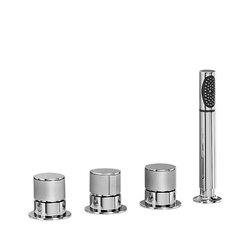 Stella Bamboo Смеситель на борт ванны на 4 отверстия 3256TR2TC/308, без излива, цвет: хром, BT 02308 CR00