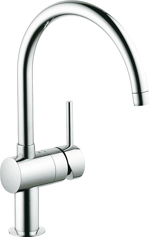 Смеситель для кухни Grohe Minta 32917000 с высоким C-образным изливом, хром